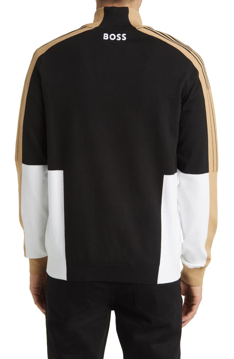 BOSS Zolkar Colorblock Half Zip Sweater, Alternate, color,