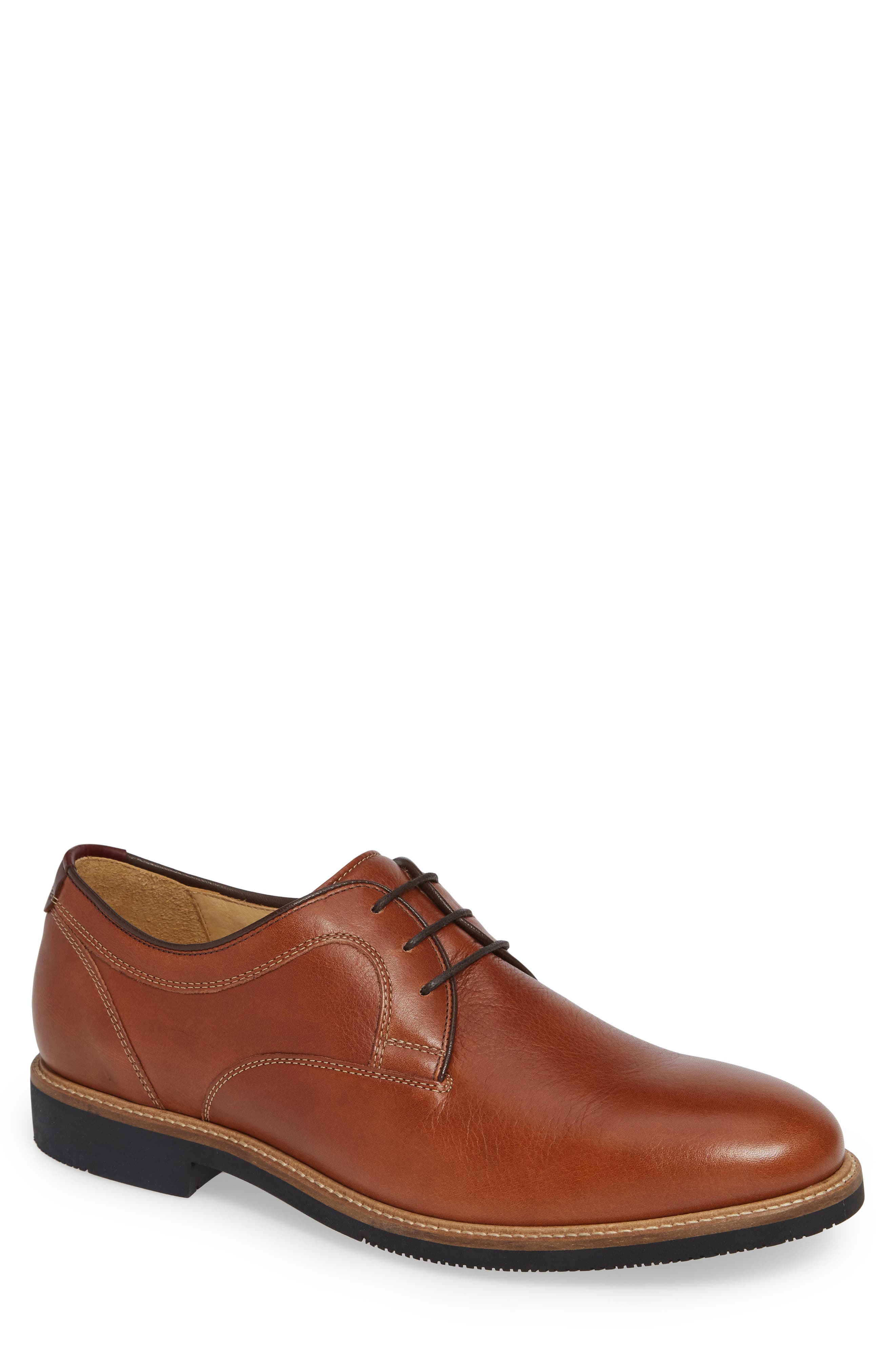 Johnston & Murphy Barlow Plain Toe Derby, Main, color, 