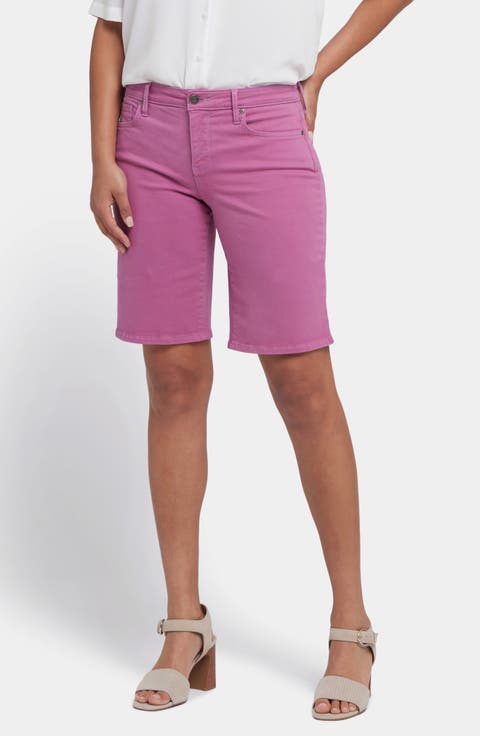 Lilly Straight Leg Denim Shorts (Feather)