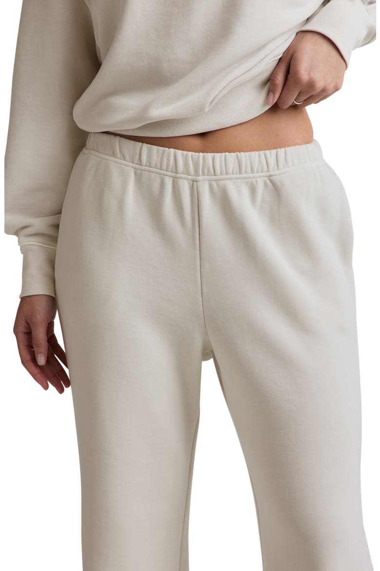 Fade Out Flare Leg Sweatpants, Alternate, color, WASHED VINTAGE WHITE