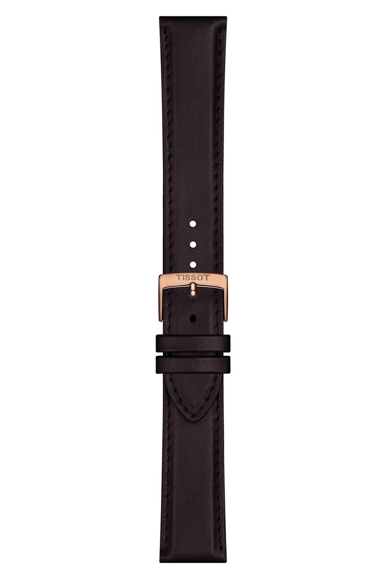 Everytime Leather Strap Watch, 40mm, Alternate, color, WHITE