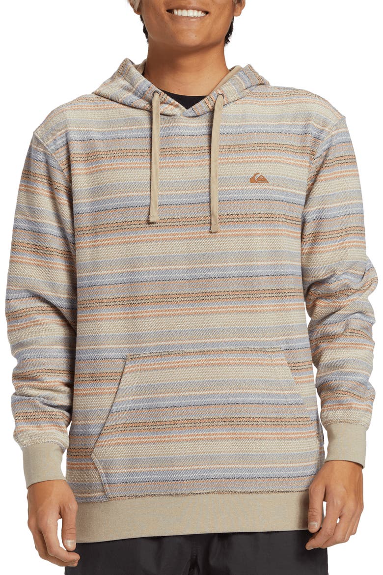Great Otway Stripe Hoodie, Main, color, BRAN YD 4