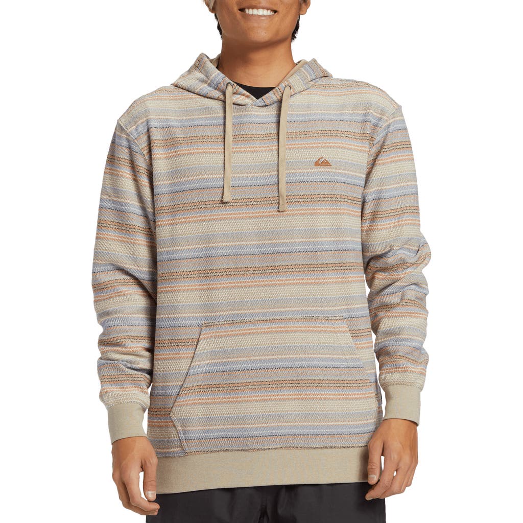 QUIKSILVER QUIKSILVER GREAT OTWAY STRIPE HOODIE