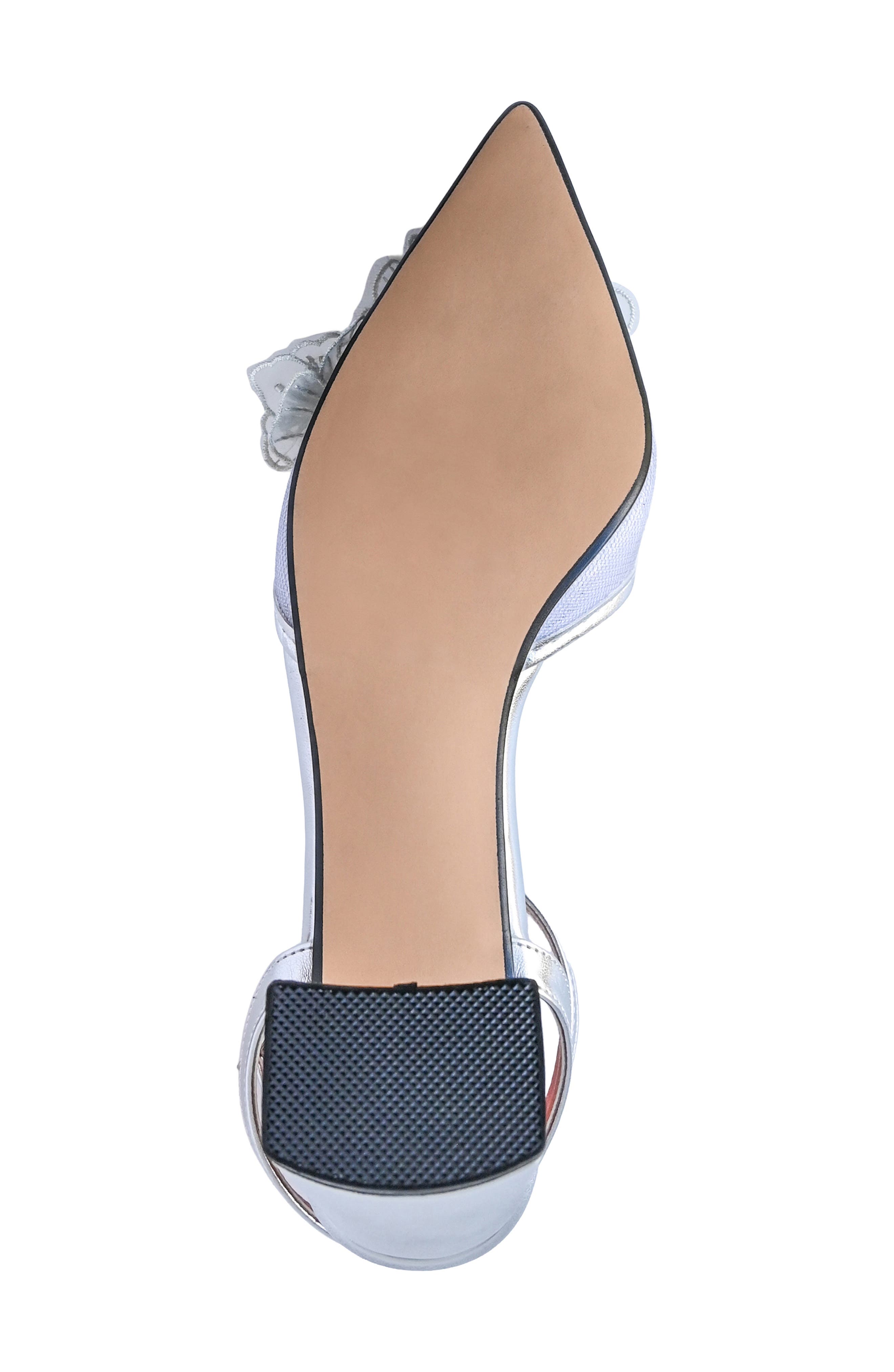 Opal Pointed Toe Pump, Alternate, color, SILVER