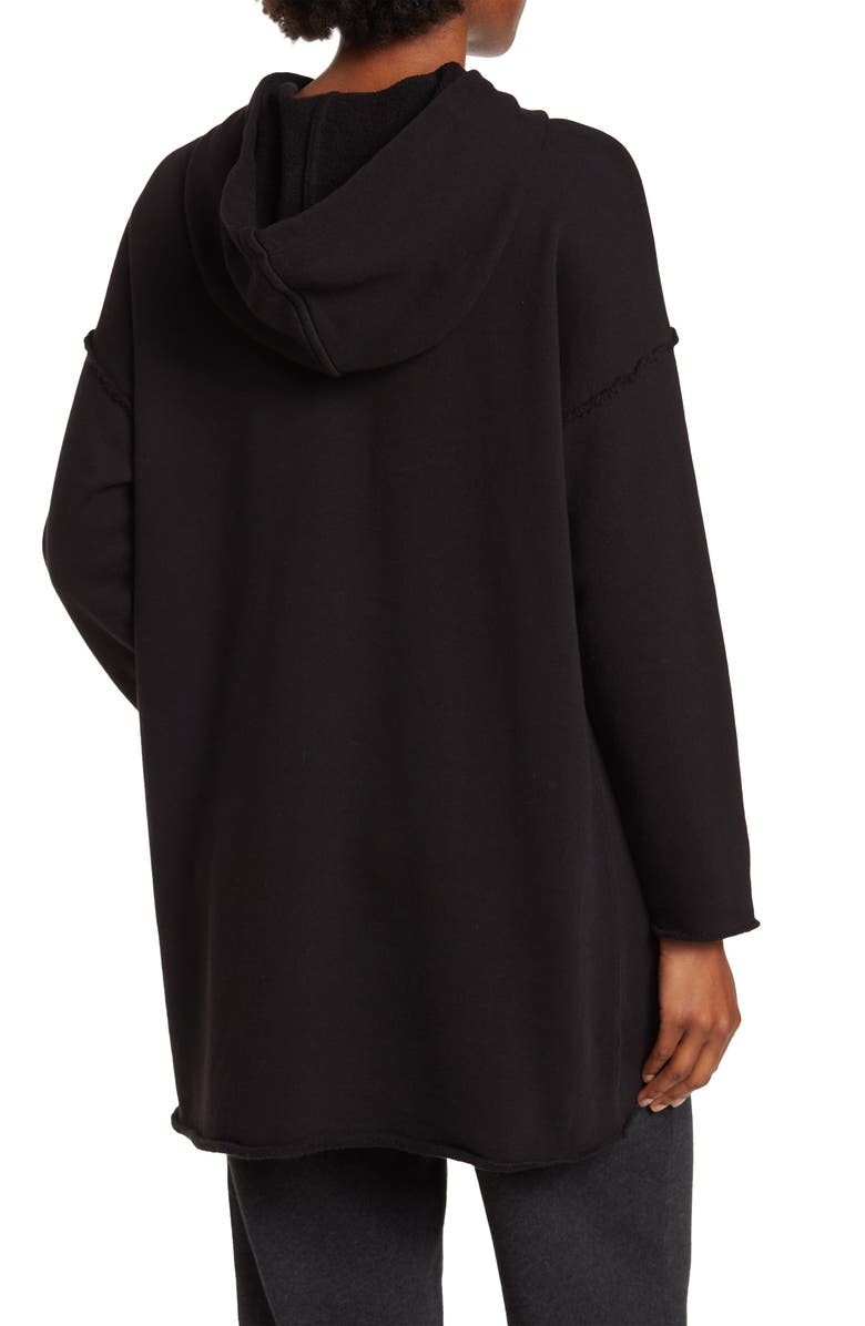 Eileen Fisher Hooded Organic Cotton Tunic Sweatshirt, Alternate, color, 