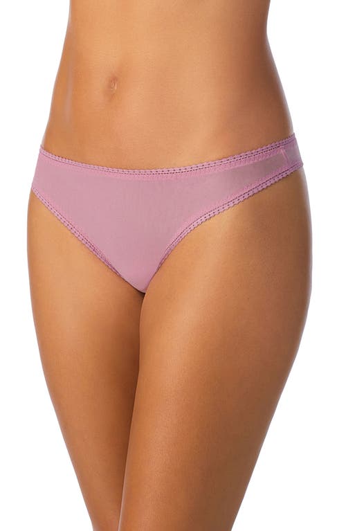 On Gossamer Mesh Hip-G Thong in Mauve Orchid 