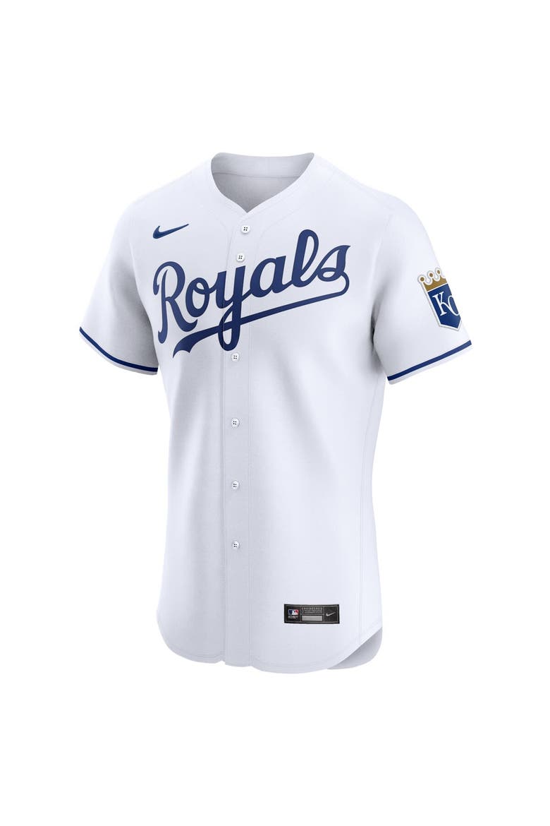 Men's Nike White Kansas City Royals Home Elite Jersey, Alternate, color, White