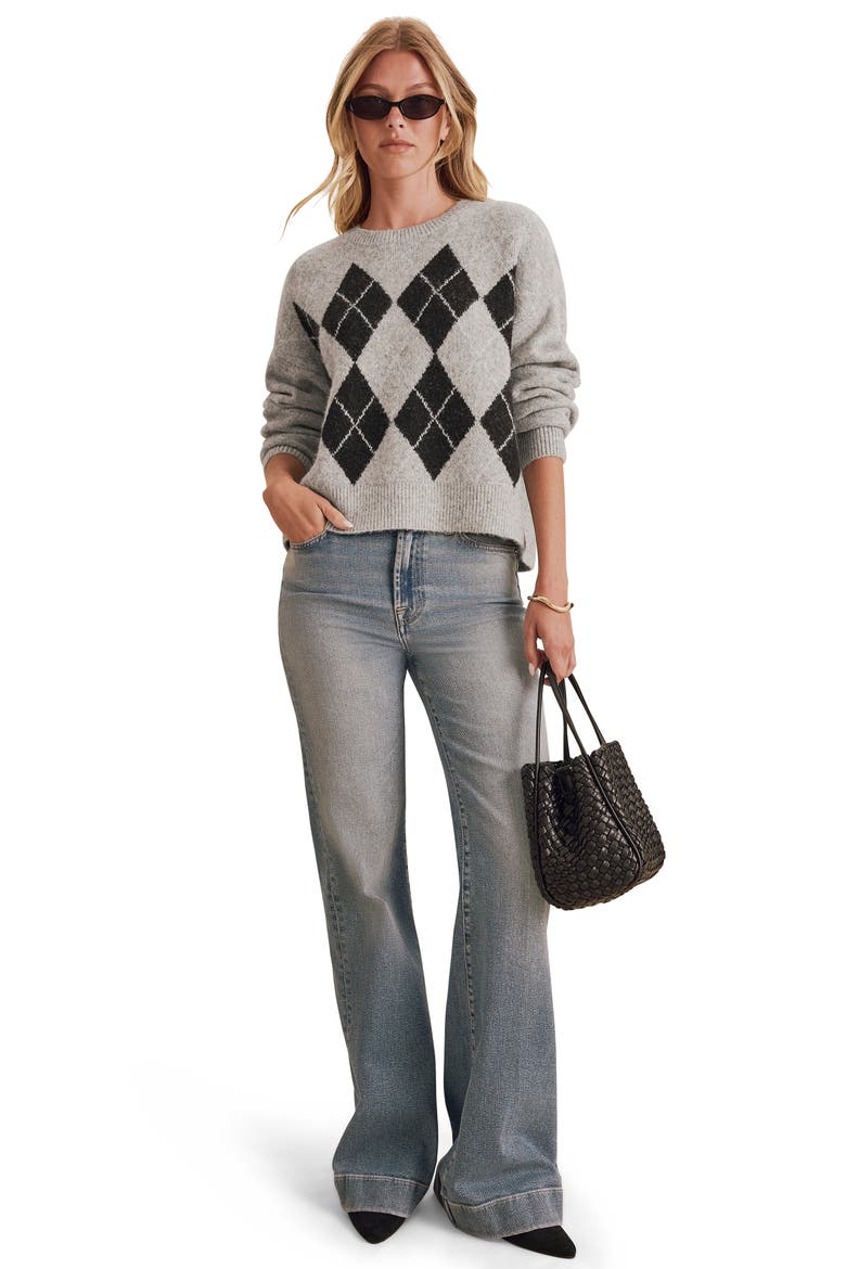 Splendid Astrid Argyle Sweater (Women) | Nordstrom