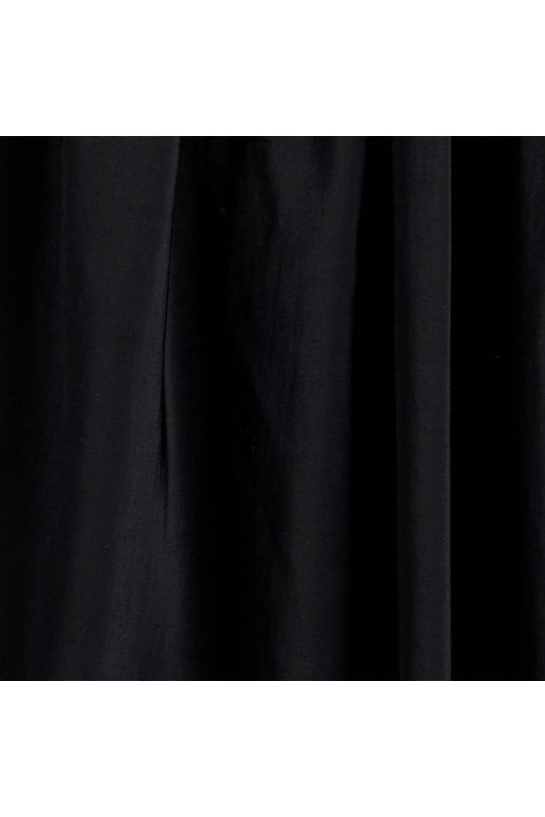Draped Pleated Straight-leg Trousers, Alternate, color, BLACK