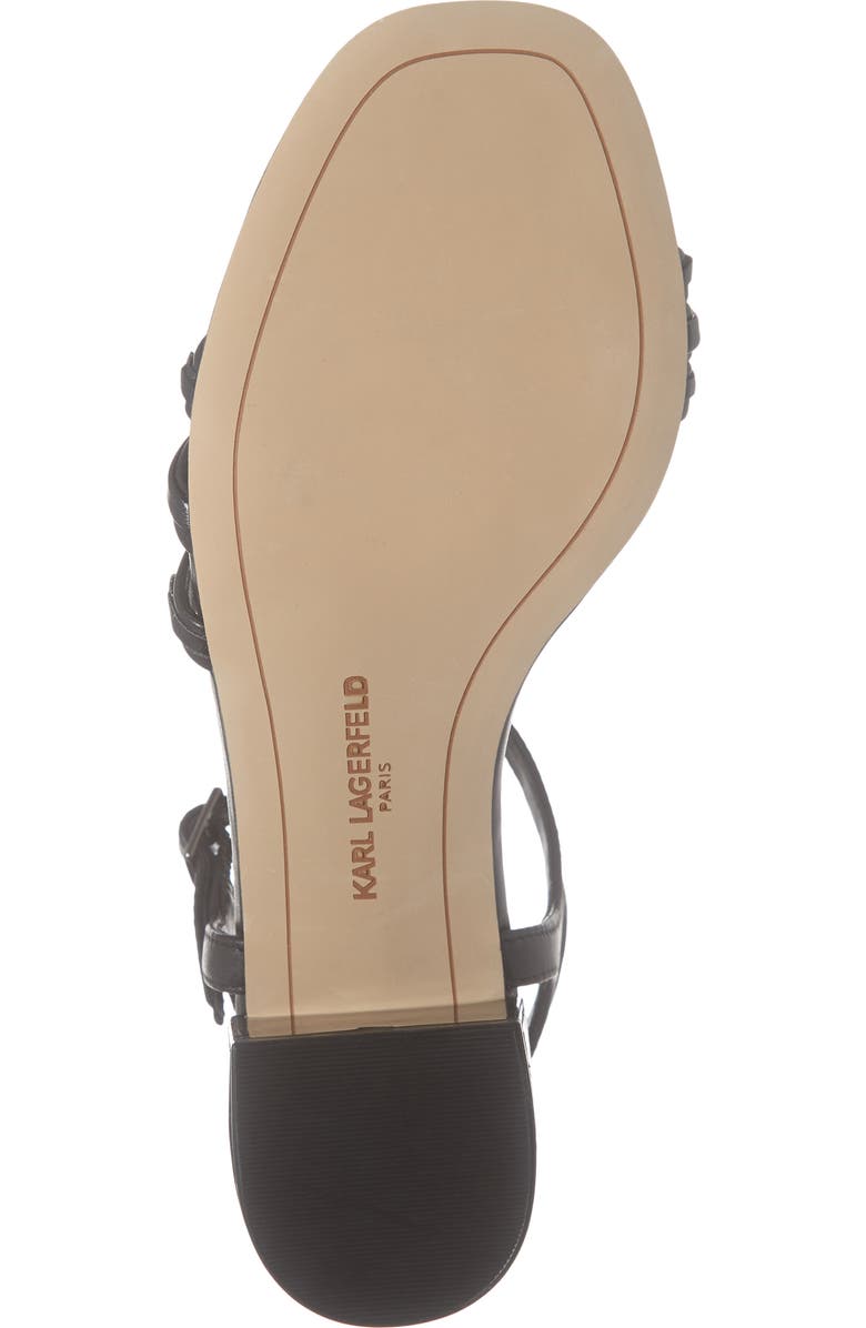 KARL LAGERFELD PARIS Tori Imitation Pearl Sandal, Alternate, color,