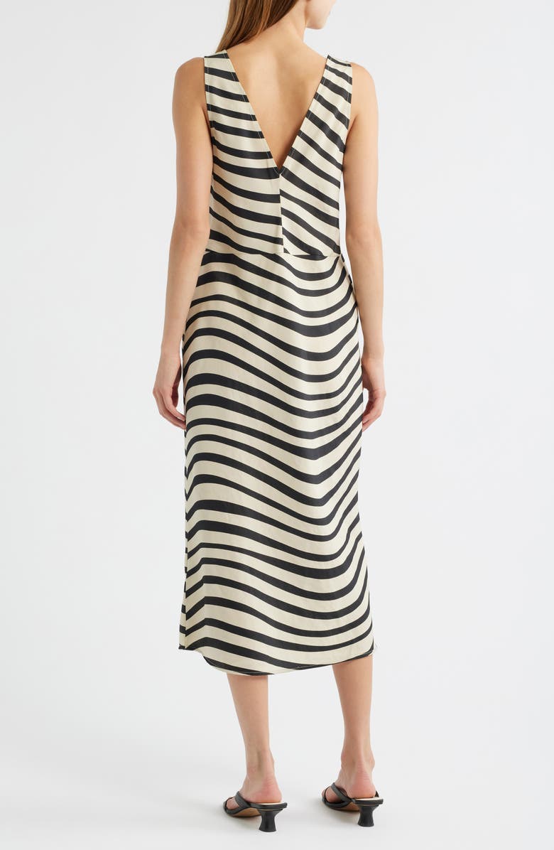 Nation LTD Kimora V-Neck Midi Dress, Alternate, color, Swirl Print