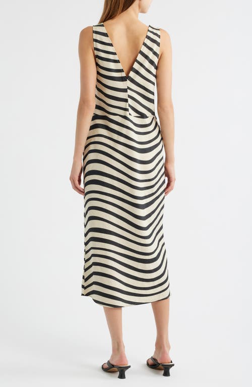 Nation Ltd Kimora V-neck Midi Dress In Multi