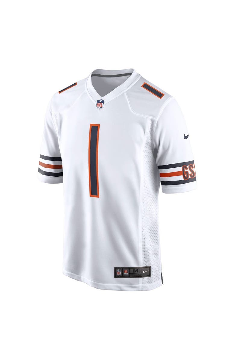 Nike Men's Nike Justin Fields White Chicago Bears Game Jersey, Alternate, color, 