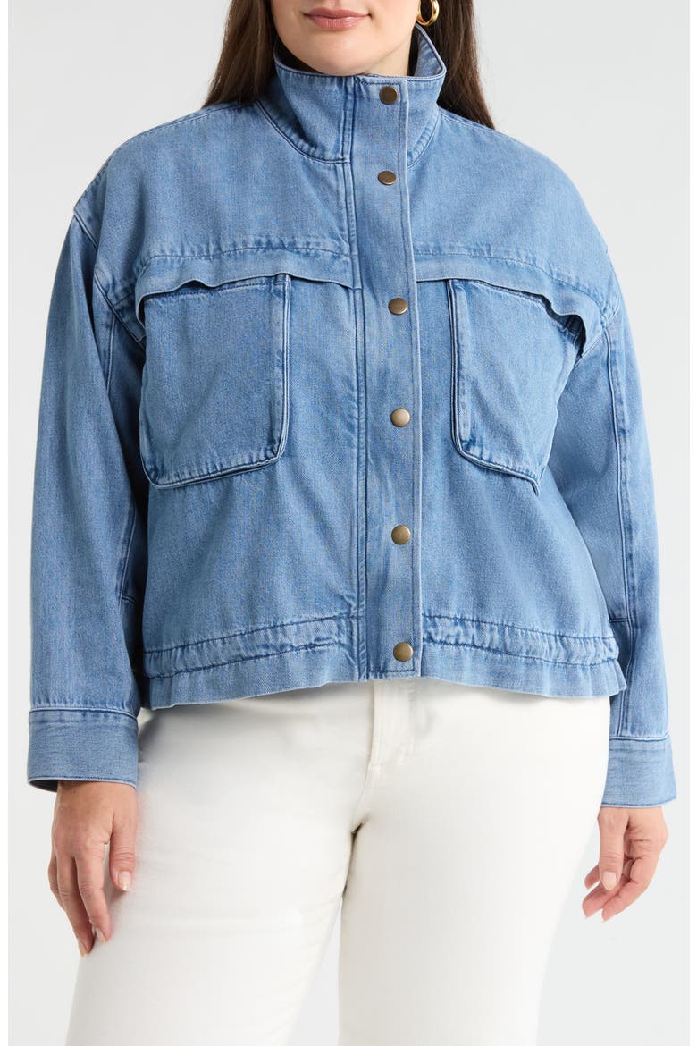 Denim Utility Jacket, Alternate, color, MEDIUM WASH
