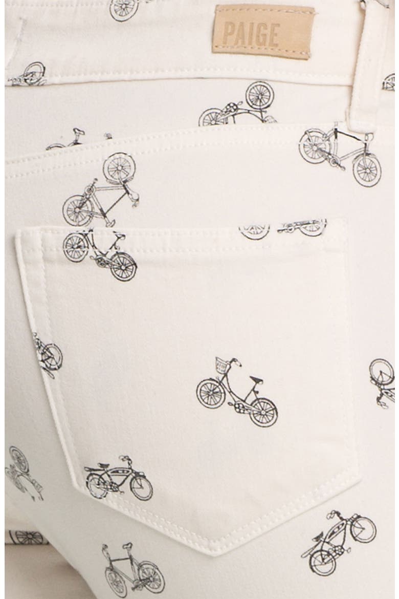 Denim 'Kylie' Print Crop Skinny Leg Jeans, Alternate, color, CREAM RETRO CRUISER
