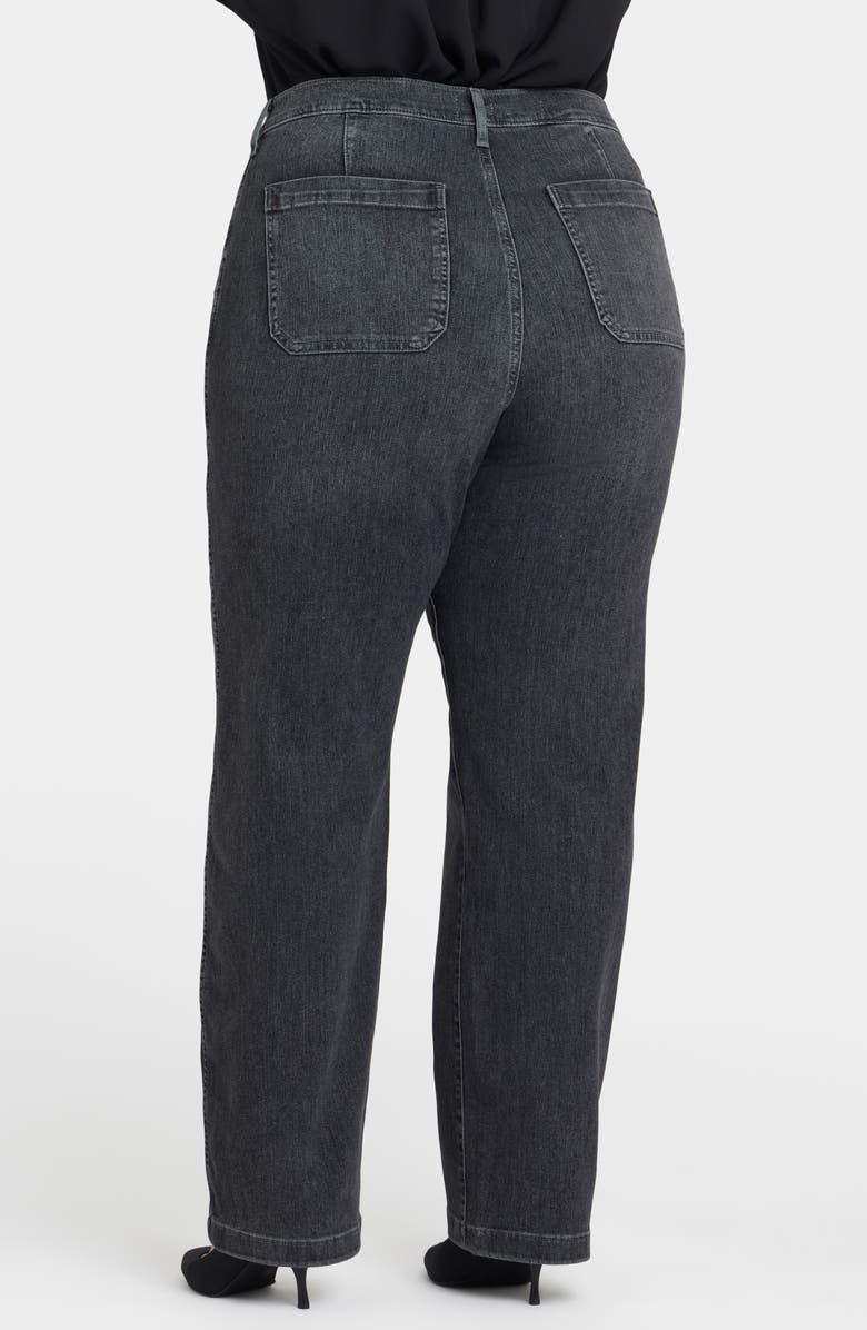 NYDJ Brooke High Waist Loose Straight Leg Jeans, Alternate, color, Vintage Noir
