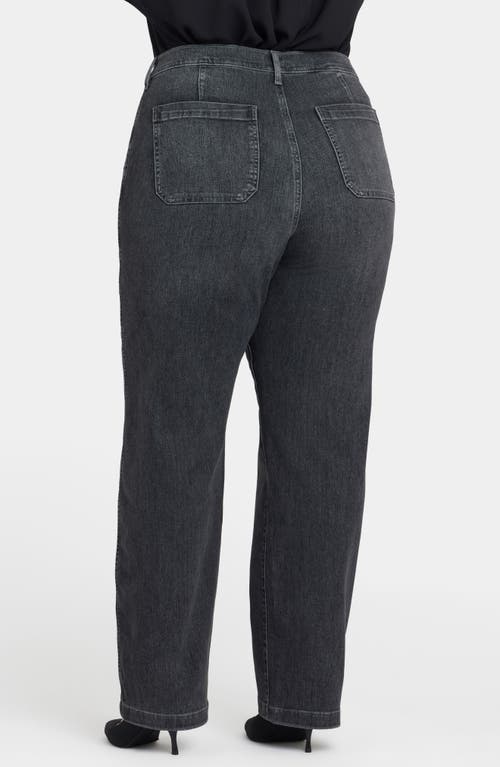 Nydj Brooke High Waist Loose Straight Leg Jeans In Gray
