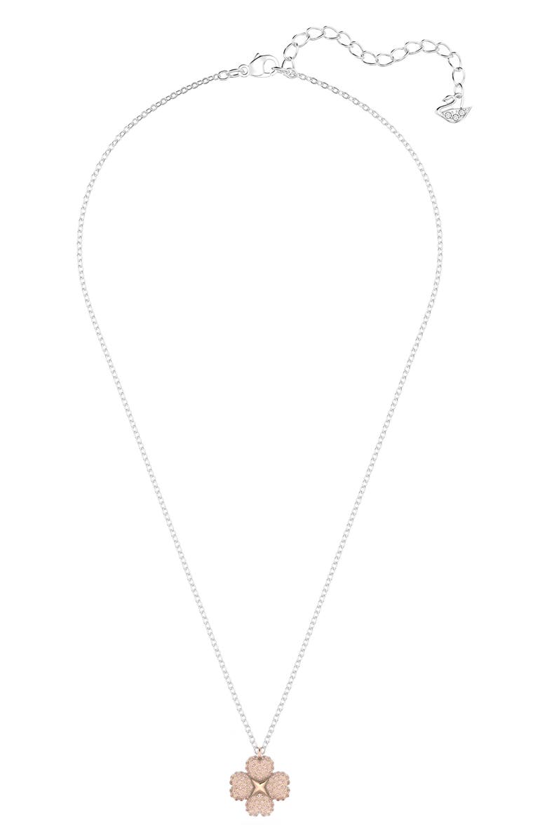 Swarovski Latisha Reversible Flower Pendant Necklace, Alternate, color, 