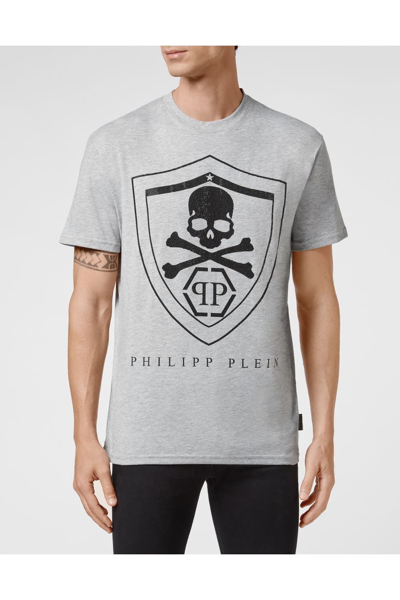 T-Shirt Round Neck Men, Main, color, grey