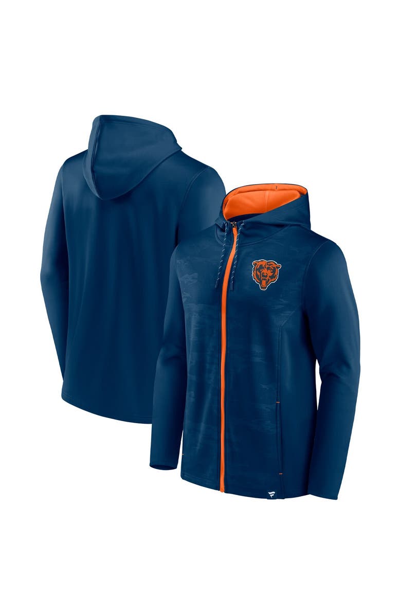 FANATICS Men's Fanatics Branded Navy Chicago Bears Ball Carrier Full-Zip Hoodie, Main, color, Navy