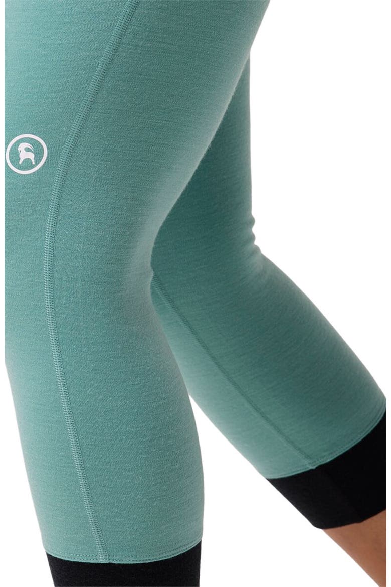 Cedars Rws Merino Mid-Wt Baselayer 3/4 Bottom - Women's, Alternate, color, Oil Blue/Black