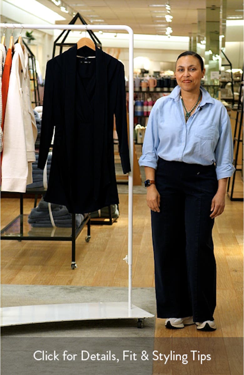 Foulard Drape Long Sleeve Dress, sales video thumbnail