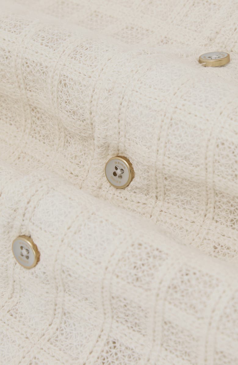 Reiss Belardo Cotton Blend Camp Shirt, Alternate, color, Off White