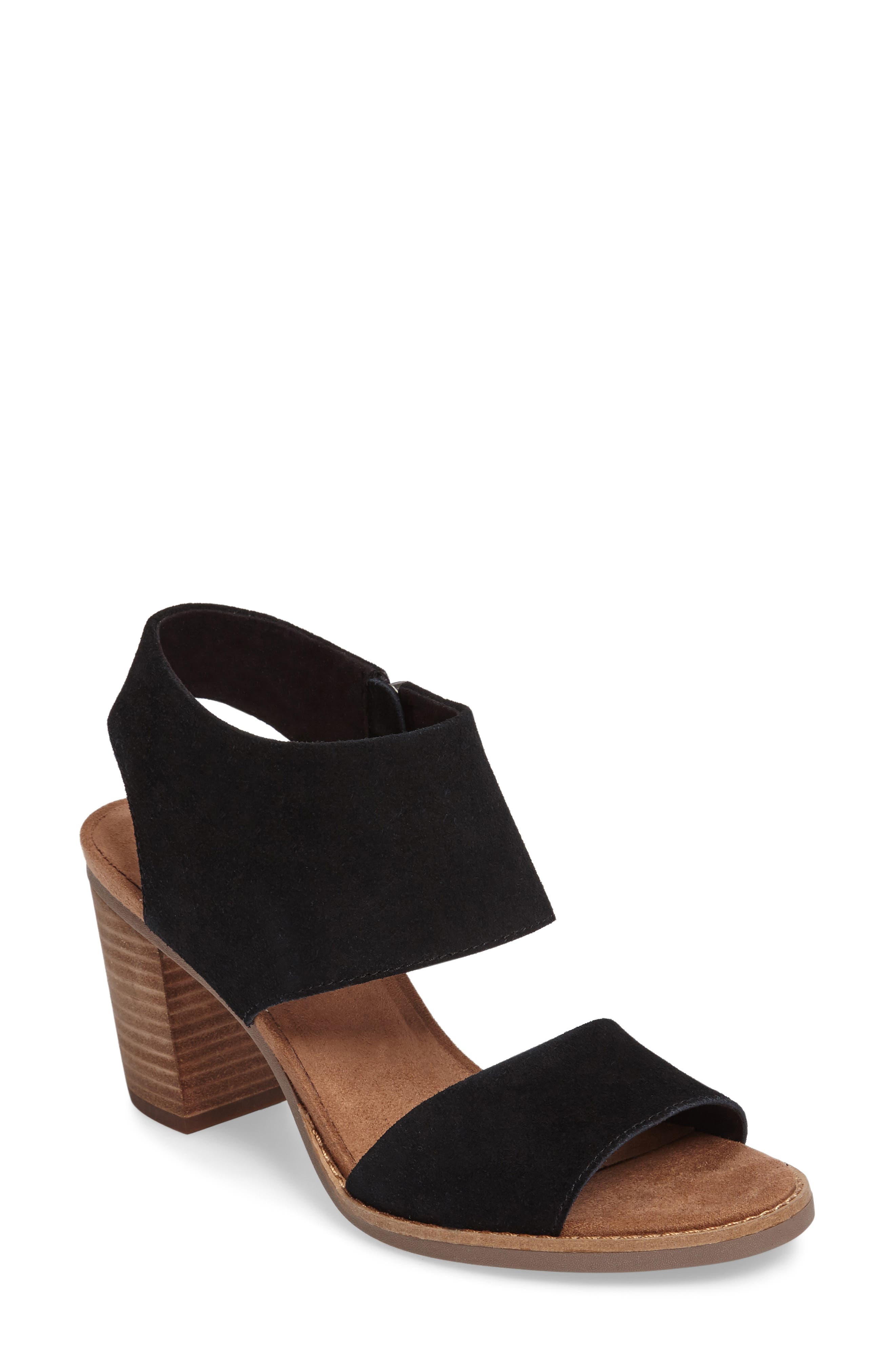 Majorca Sandal, Main, color, BLACK