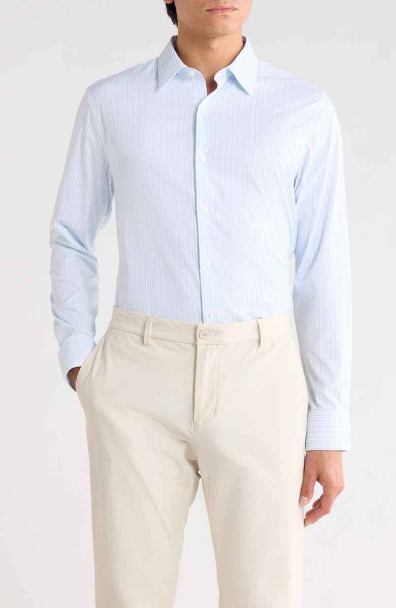 Bonobos Slim Fit Long Sleeve Button-Up Shirt, Main, color, Light Blue Dundas Stripe