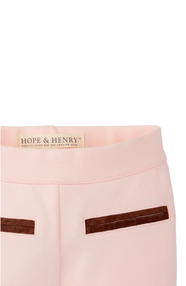 Hope & Henry Girls' Ponte Riding Pant, Infant, Alternate, color, Light Pink