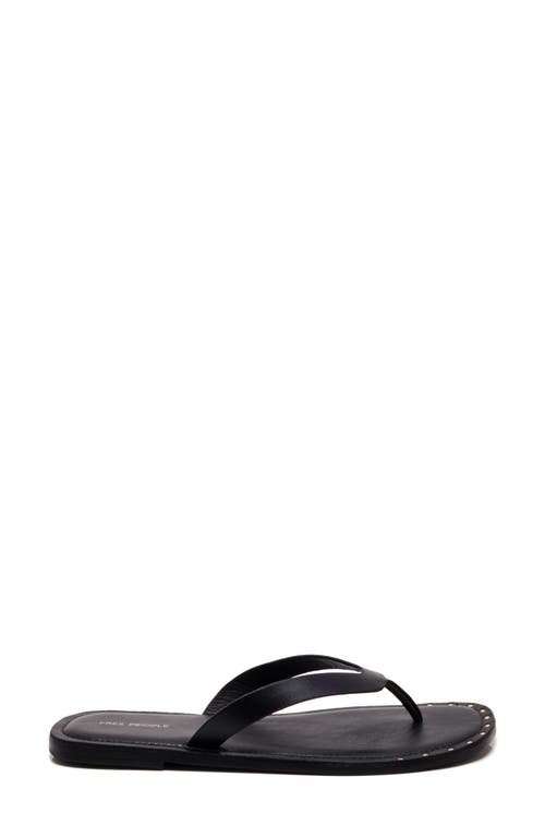 Free People Sona Thong Sandals Black In Black