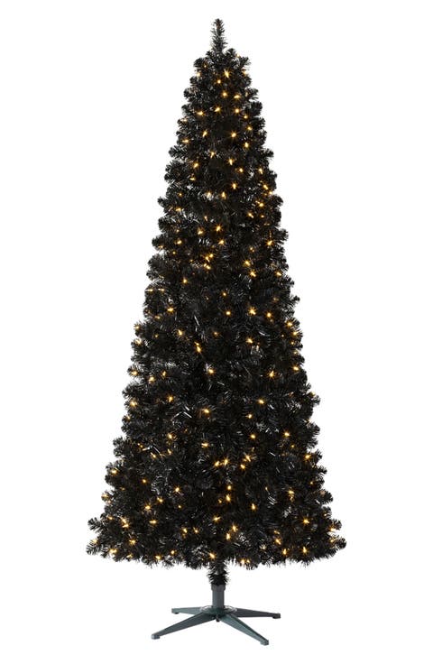 Essentials Classic Needle Black Artificial Christmas Tree