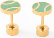 Pip Pop Tennis Ball Stud Earrings