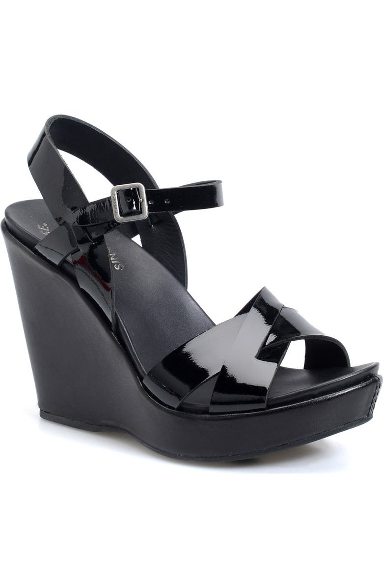 Kork-Ease<sup>®</sup> 'Bette 2.0' Platform Sandal, Main, color, Black/ Black Patent Leather