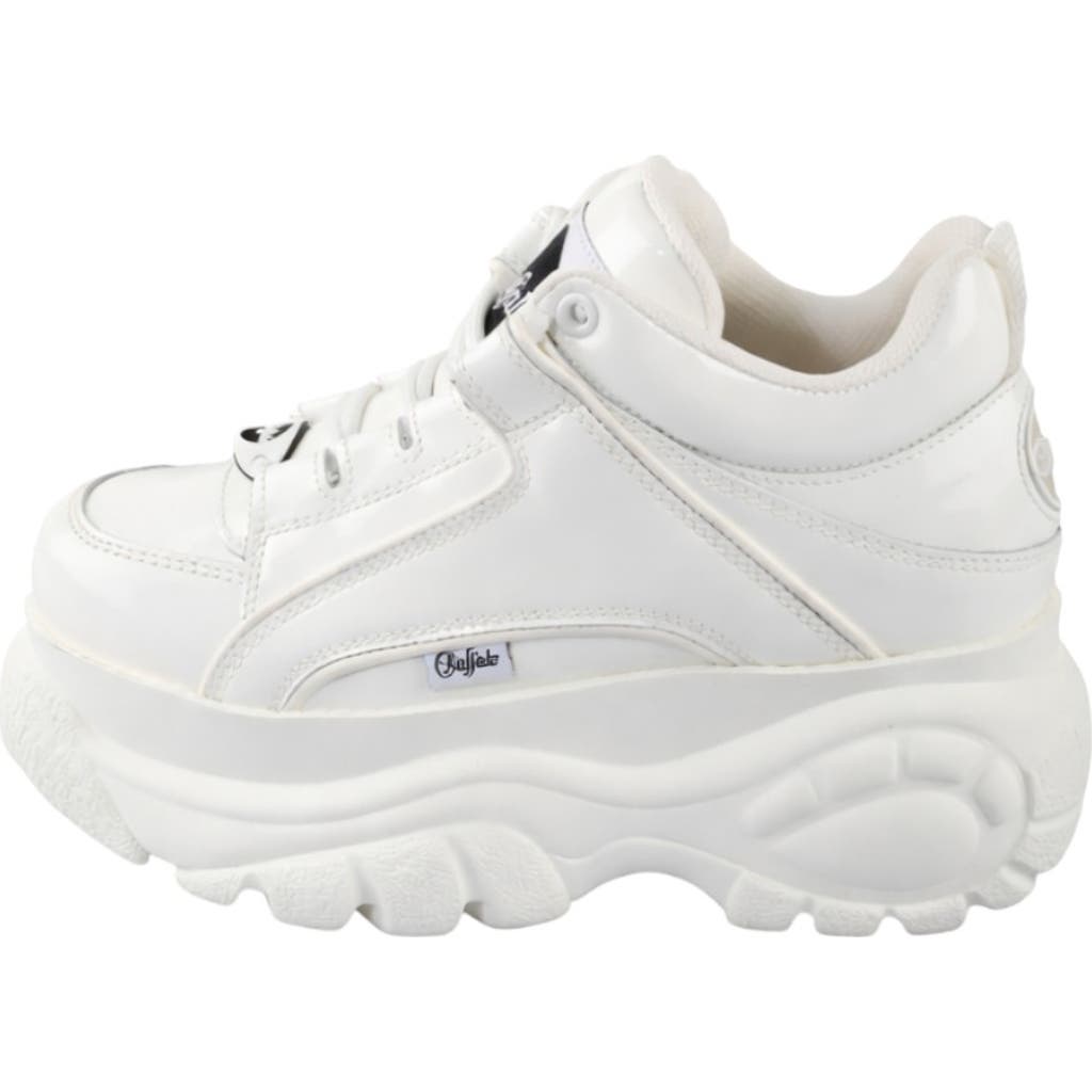 Buffalo Boots Classic Low Patent Leather Sneaker in White at Nordstrom, Size 40