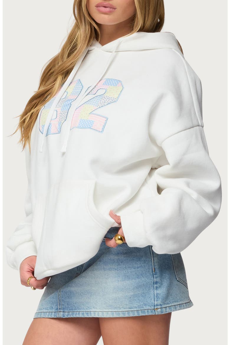 82 Oversize Hoodie, Alternate, color, WHITE