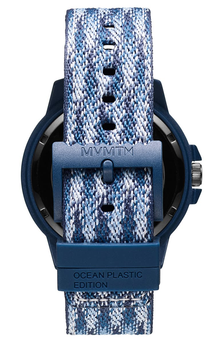 MVMT WATCHES MVMT Ocean Plastic Nylon Strap Watch, 45mm, Alternate, color, 