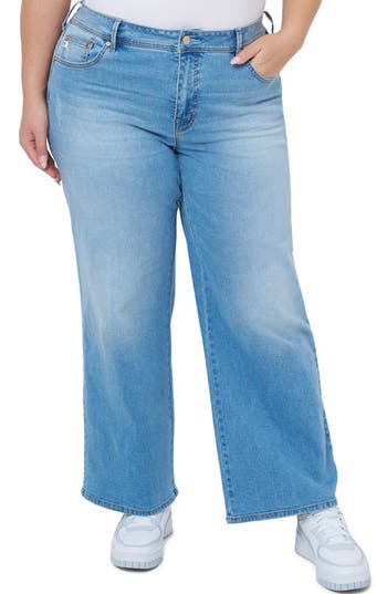 Seven7 Plus Size Loose Sneaker High Rise Jeans In Martinique