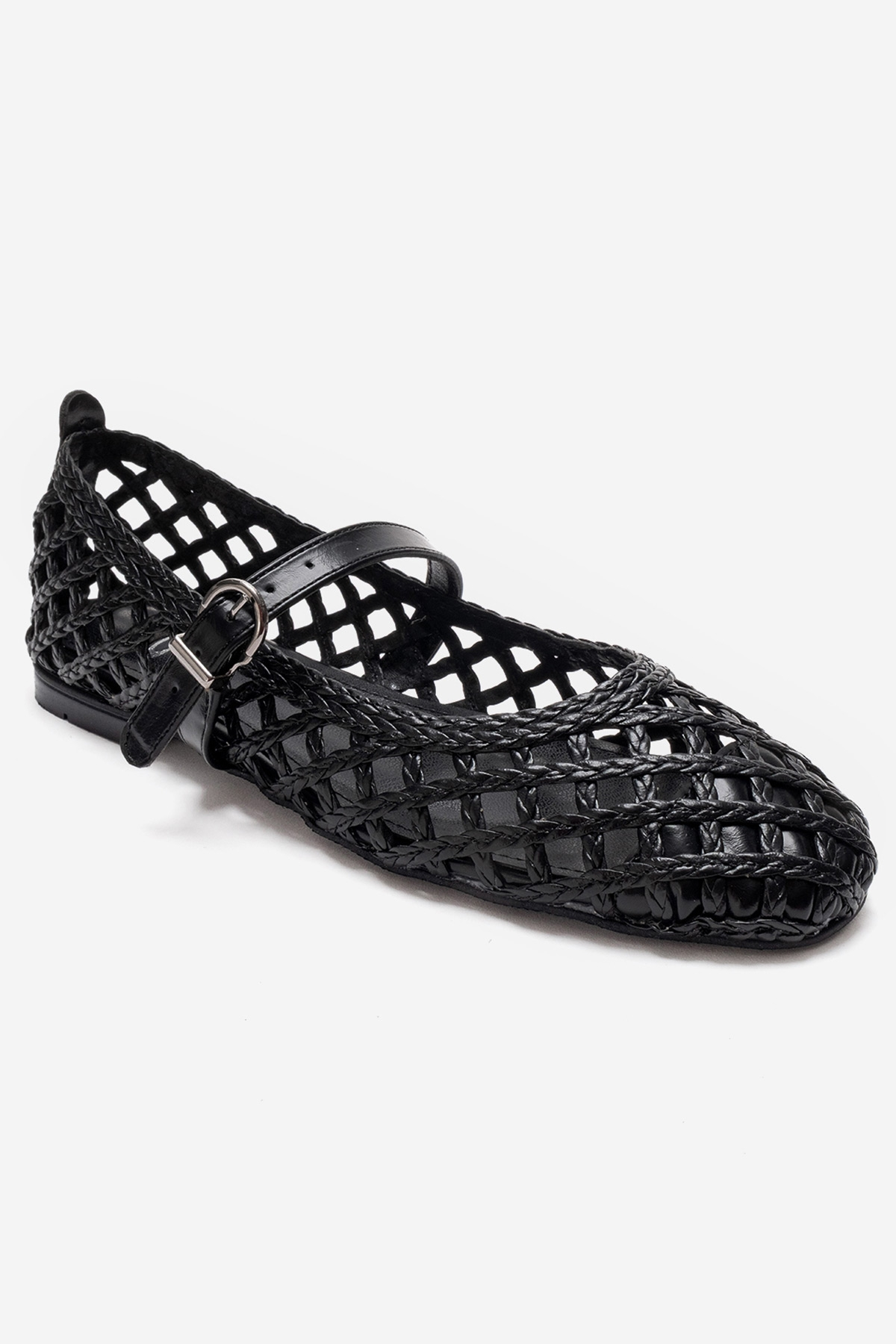 Prologue Shoes Doux Woven Ballet Flat, Alternate, color, Black