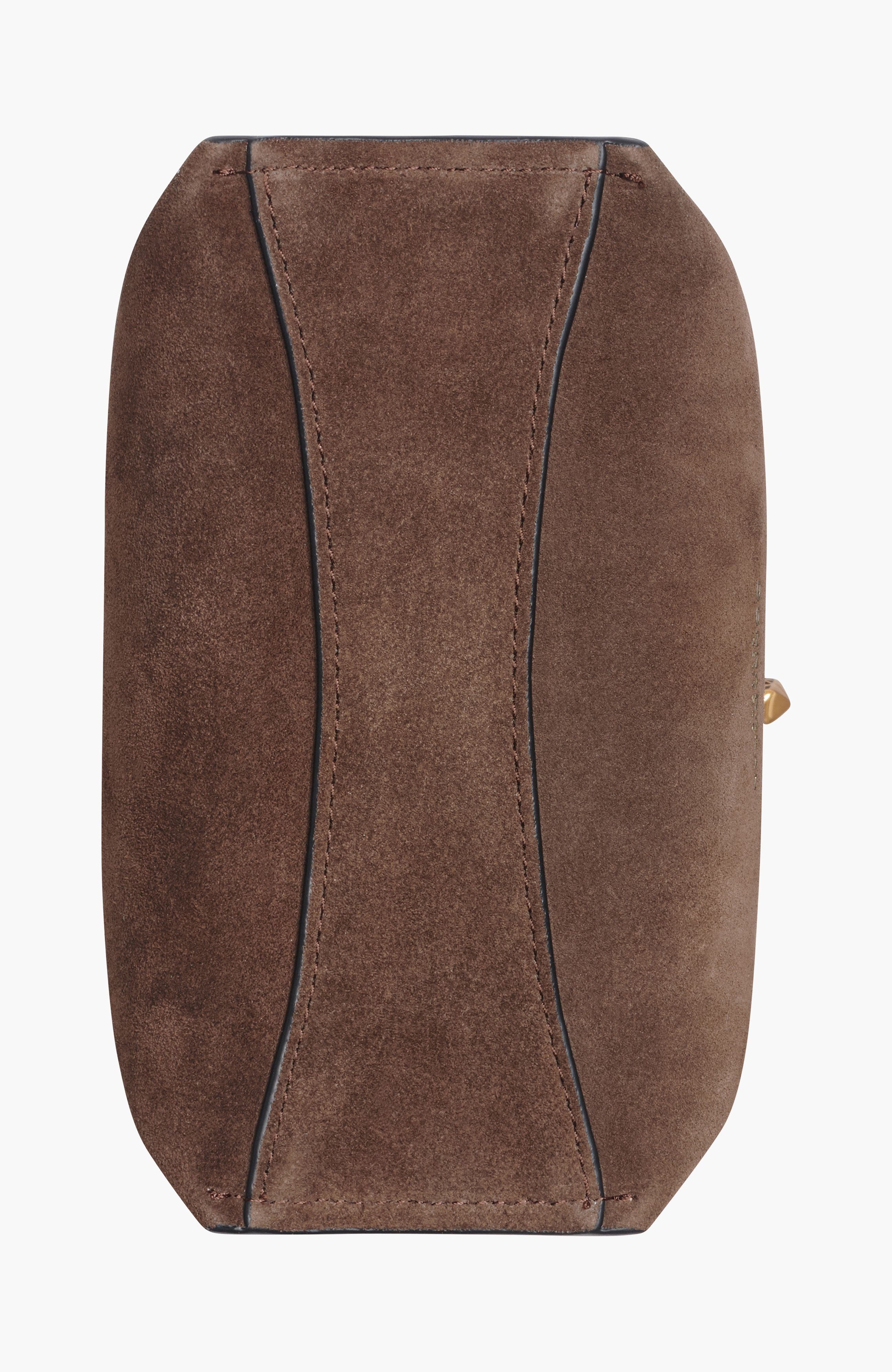 Donna Karan New York Bridgehampton Python Suede Small Crossbody, Alternate, color, Brown Multi