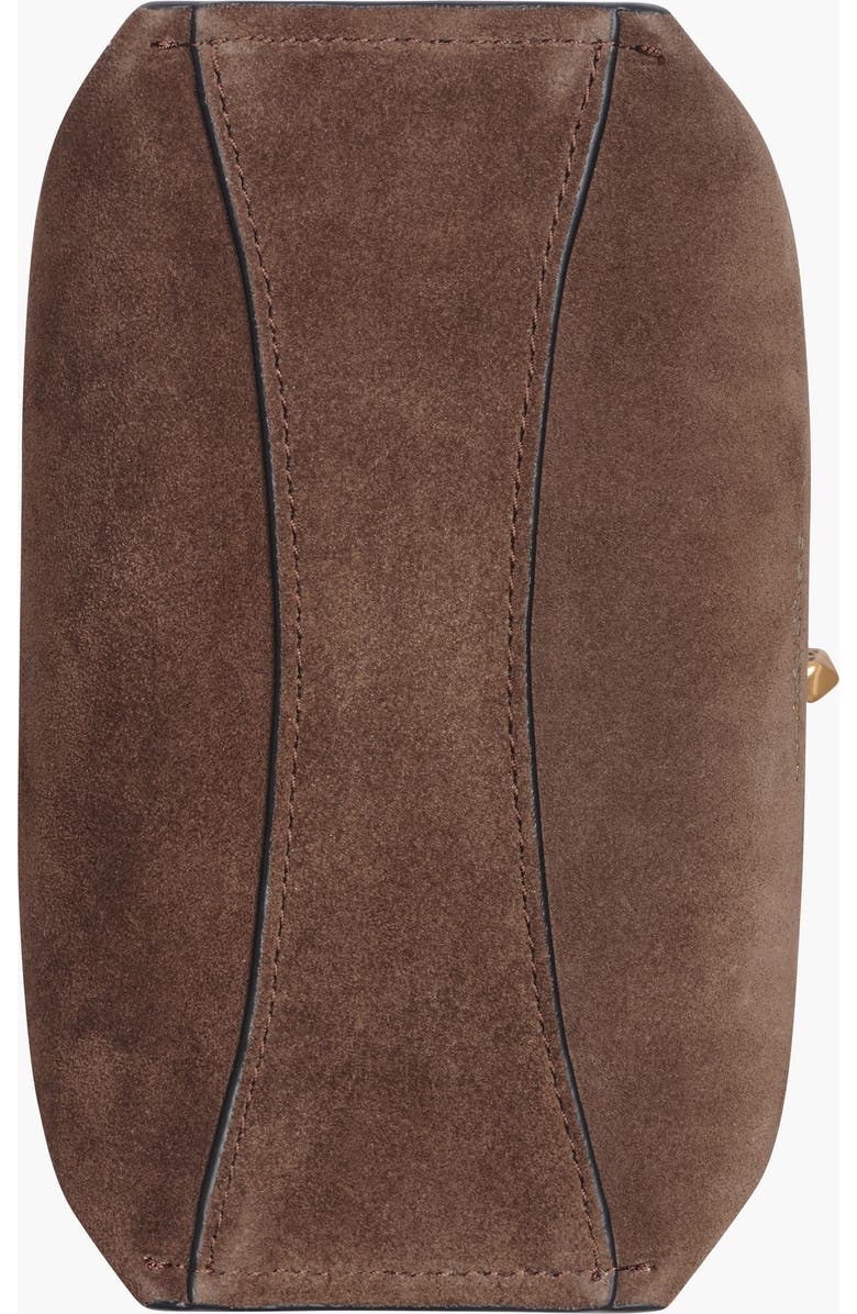 Donna Karan New York Bridgehampton Python Suede Small Crossbody, Alternate, color, Brown Multi