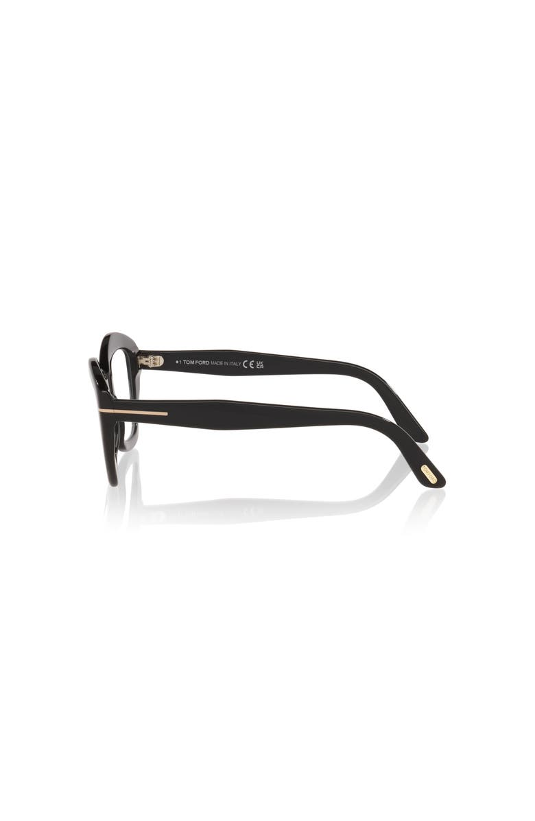 TOM FORD 54mm Rectangle optical glasses, Alternate, color, Black