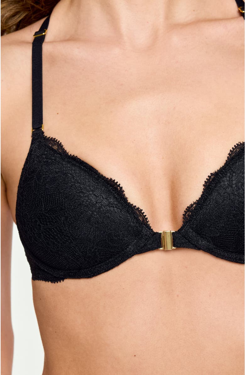 Pepper Lace Racerback Lift Up Bra, Alternate, color, Black