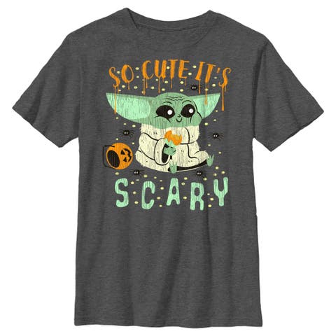Boy's Star Wars The Mandalorian Halloween So Cute It’s Scary T-shirt