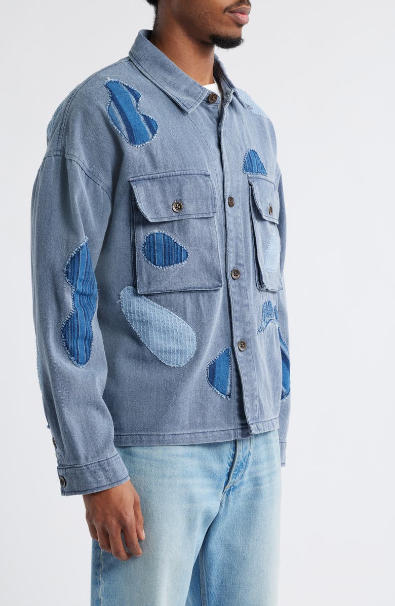 HONOR THE GIFT Motorhead Cover Overshirt, Alternate, color, Navy