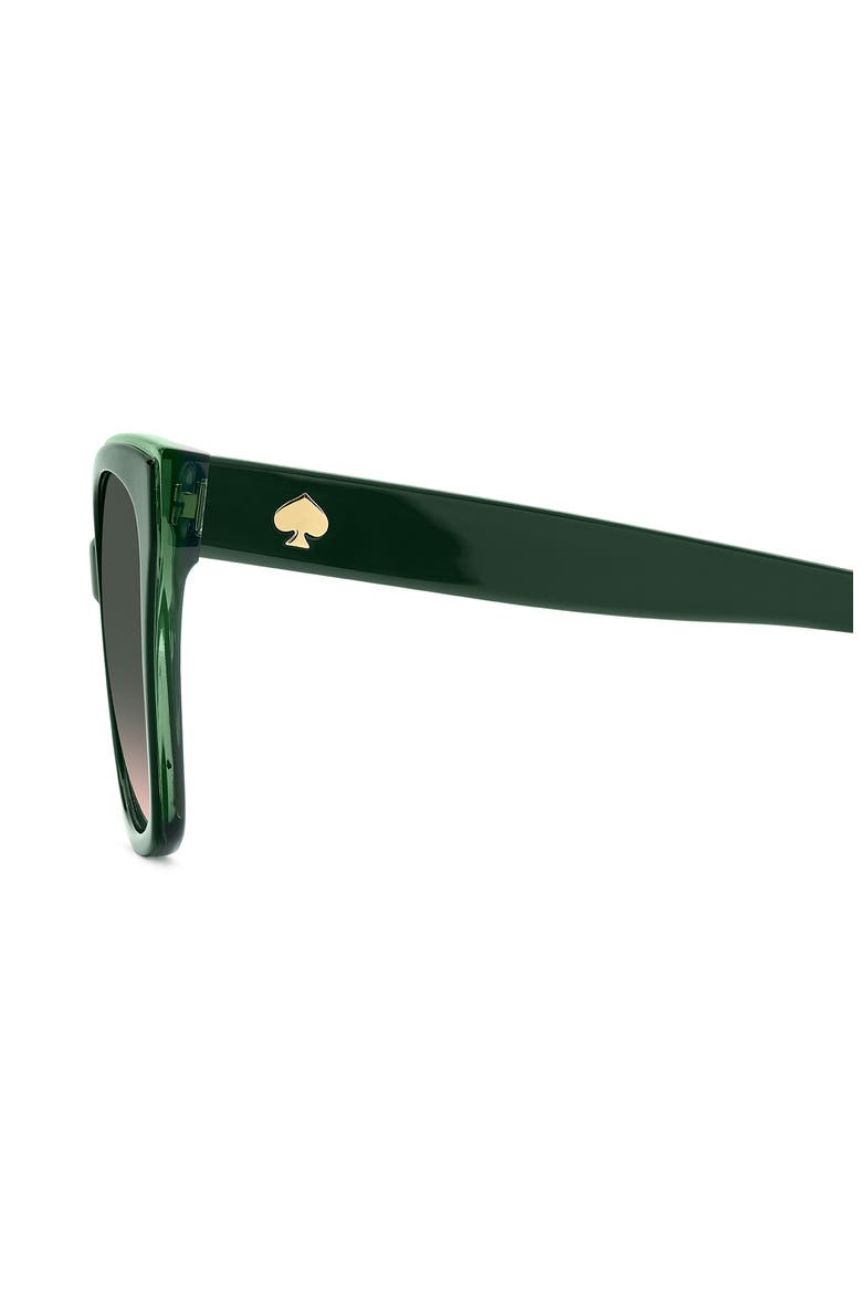 daesha 55mm square sunglasses, Alternate, color, GREEN/ GREEN PINK