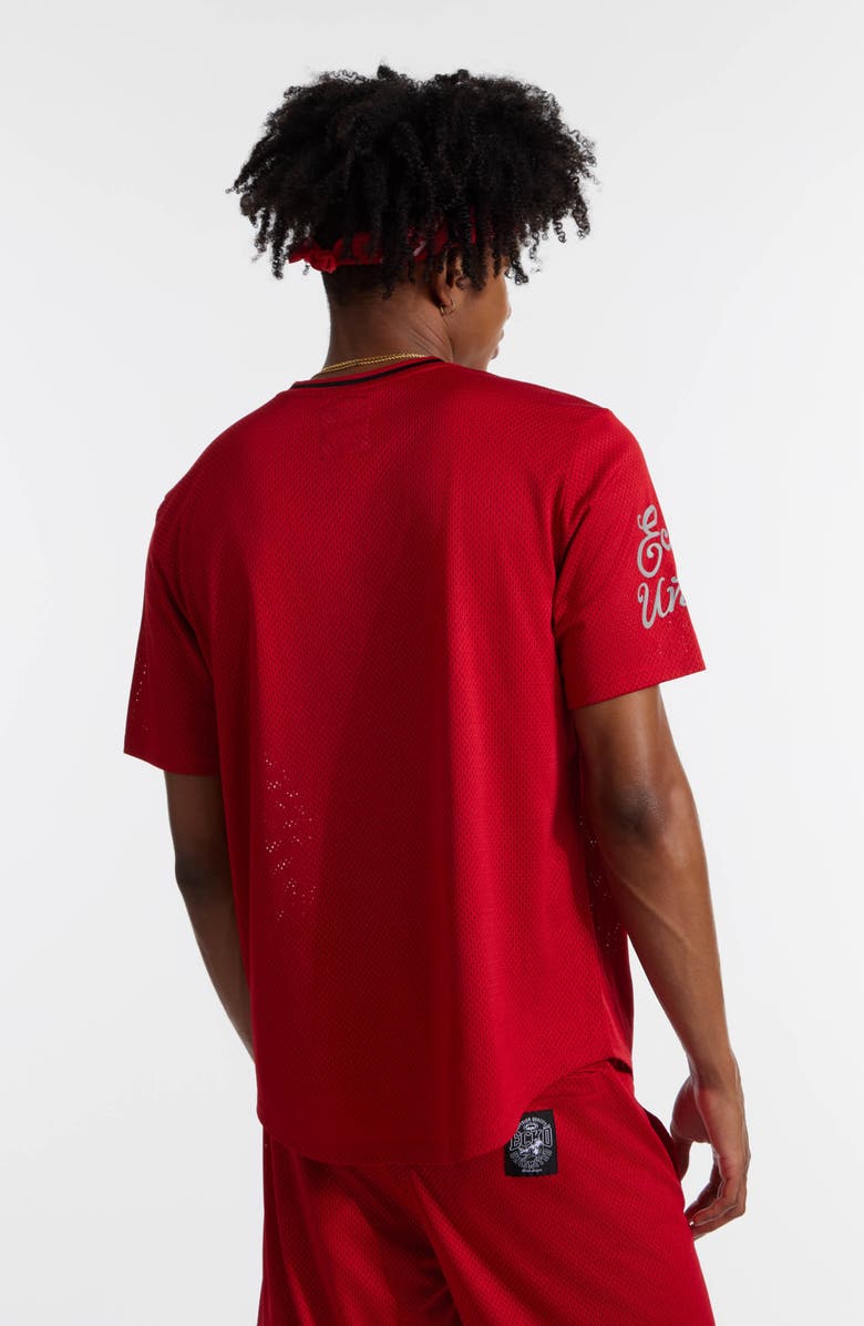 Ecko Unltd. Touch Base Birdseye Mesh Tee, Alternate, color, True Red