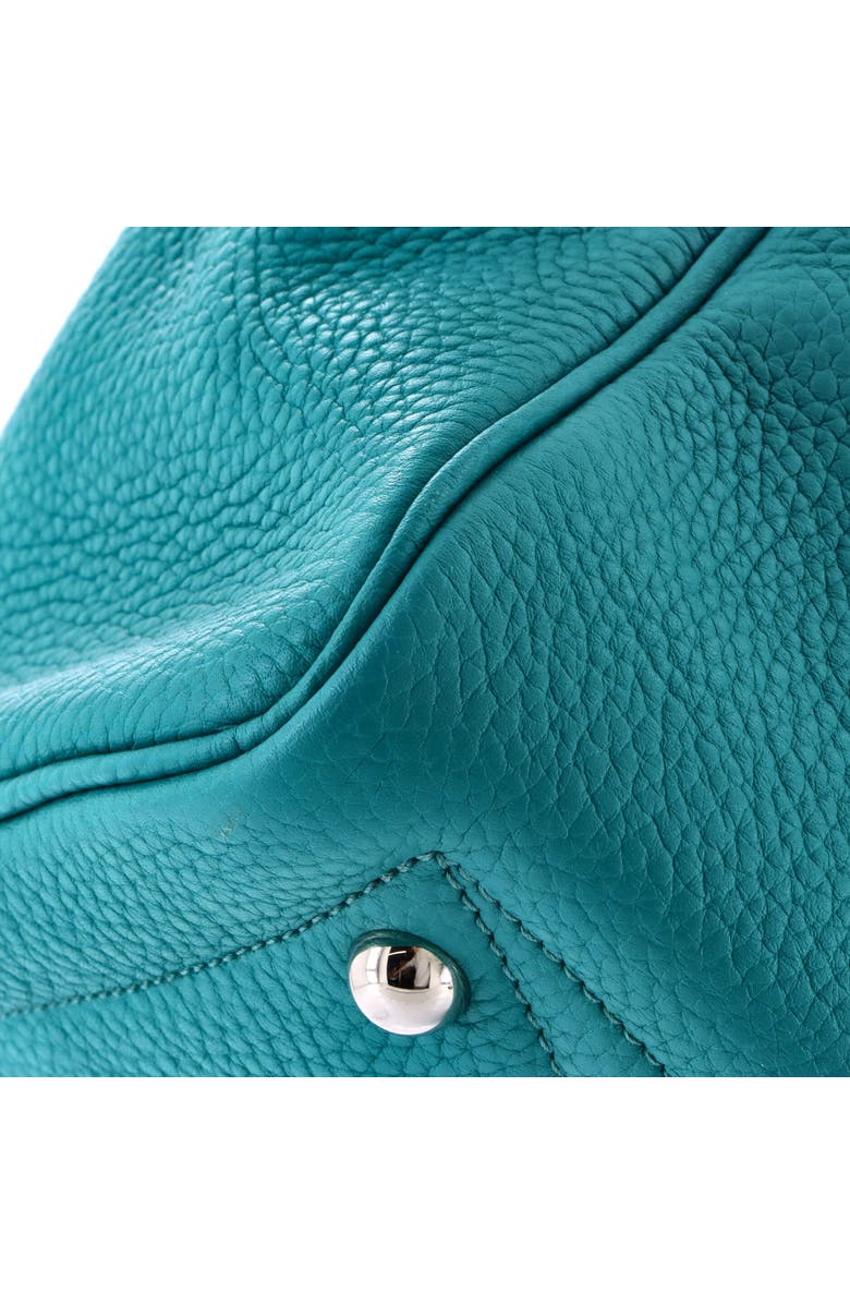 Pre-Owned Hermes Victoria II Bag Clemence 35, Alternate, color, Bleu Paon