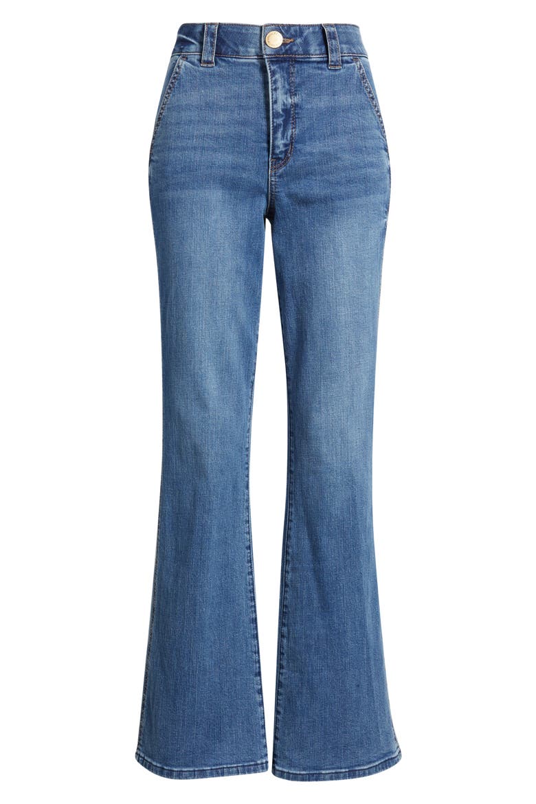 Skyrise Flare Jeans, Alternate, color, MID BLUE