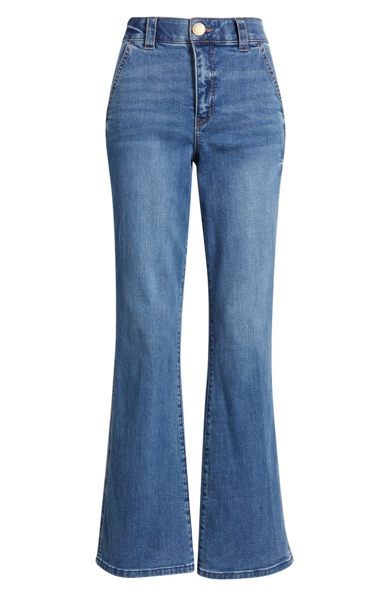 Wit 
Wisdom 
Ab
Solution Skyrise Flare Jeans, Alternate, color, Mid Blue